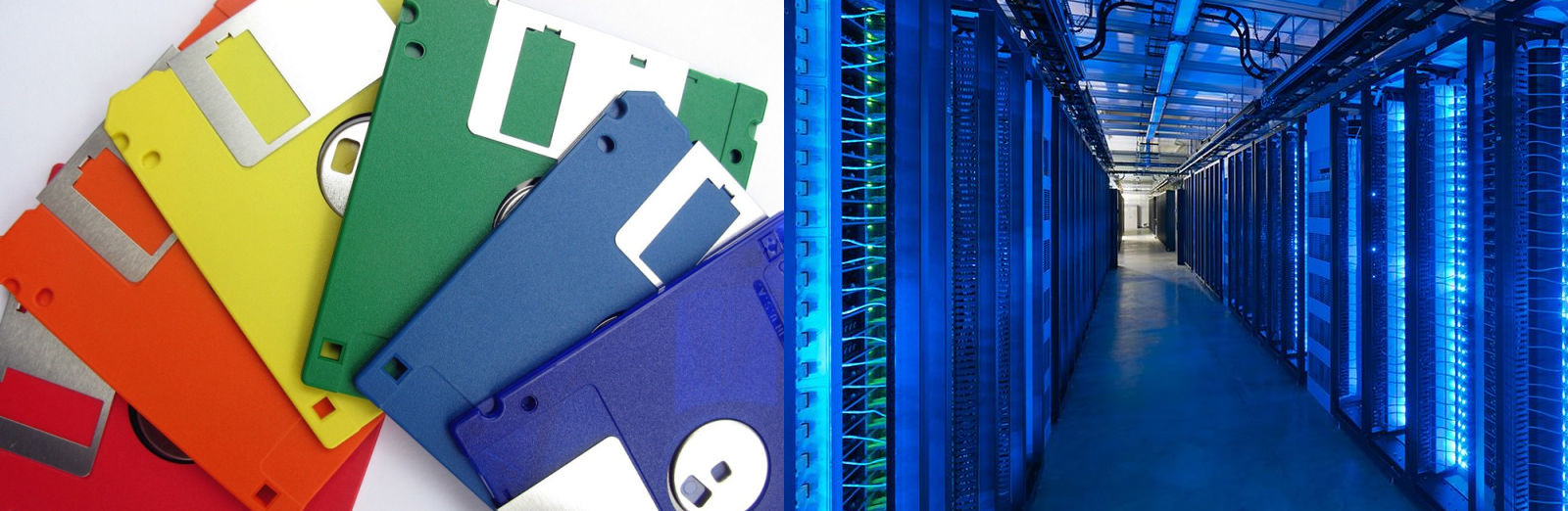 floppy disk and datacenter